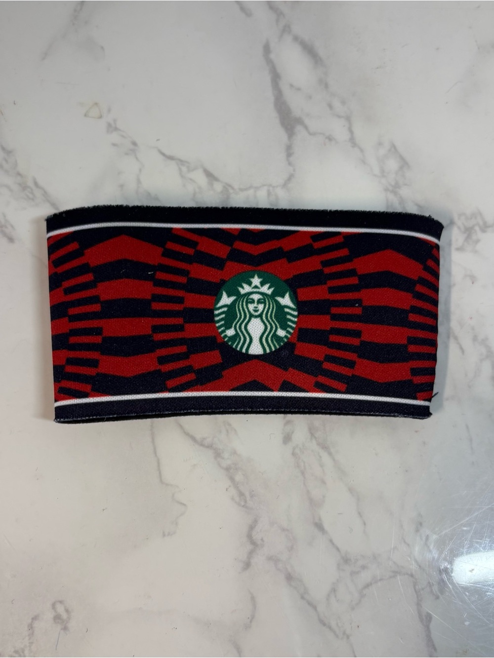 Starbucks World Cup 2026, Red & Black Reusable Cup Sleeve (Sleeve only)